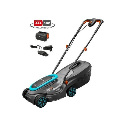 Corta-Relva PowerMax GARDENA PowerMax PA4 (32 - 18V - Bateria - Cinza - Turquesa