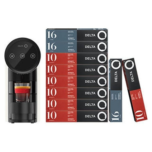 Máquina de Café DELTA Q Iconiq  + 7 Tubos Qalidus + 3 Tubos Uniq (até 190 cá