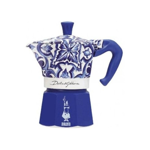 CAFETEIRA MOKA BIALETTI D&G 6CAFÉS AZUL