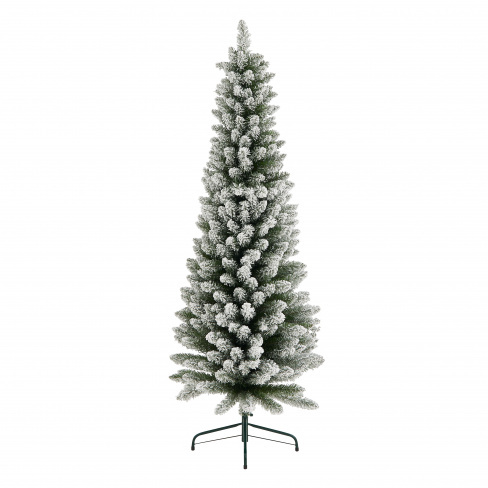 Árvore de natal slim nevada Oulanka 210 cm