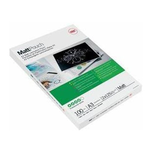 Bolsas de Plastificação GBC Mate 2x125mic (100 un - A3)