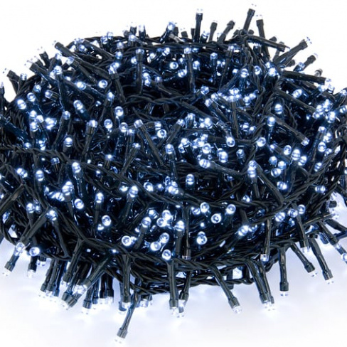 Grinalda iluminada compact para árvore natal 240 cm branco frio