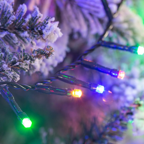 Grinalda iluminada compact para árvore natal 240 cm multicolor