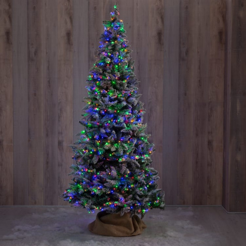 Grinalda iluminada compact para árvore natal 240 cm multicolor