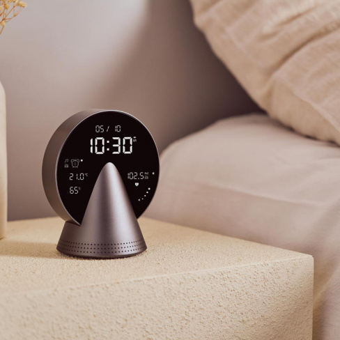 Lexon - Despertador Conic Clock (platinum grey)