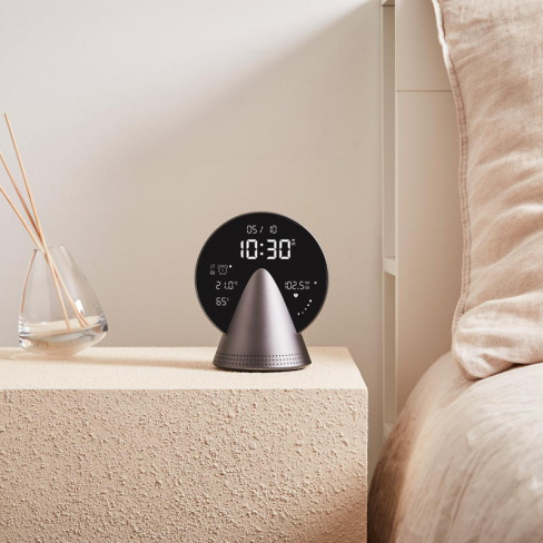 Lexon - Despertador Conic Clock (platinum grey)