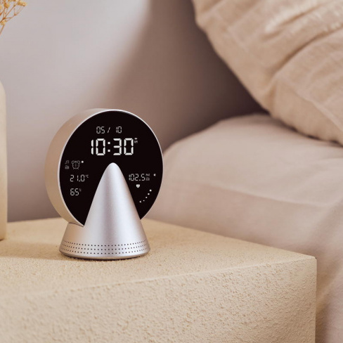 Lexon - Despertador Conic Clock (glacier alu)