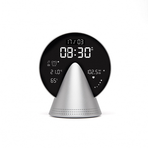 Lexon - Despertador Conic Clock (glacier alu)