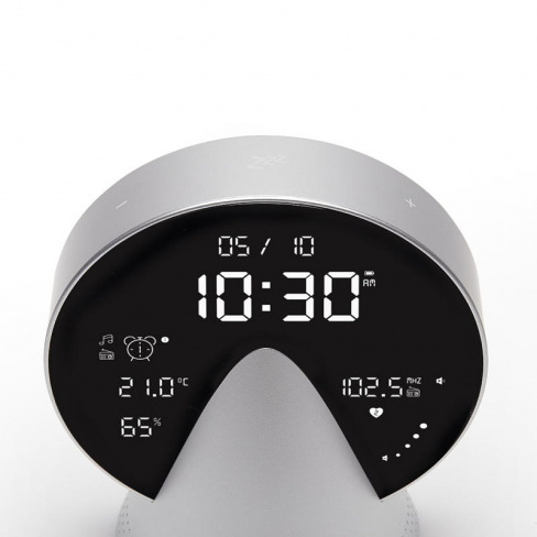 Lexon - Despertador Conic Clock (glacier alu)