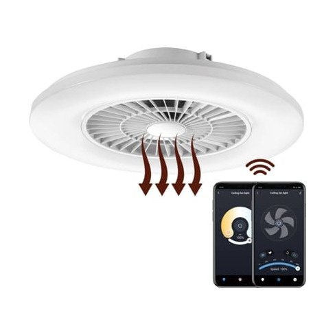Candeeiro de Teto Inteligente MUVIT IO com Ventoinha