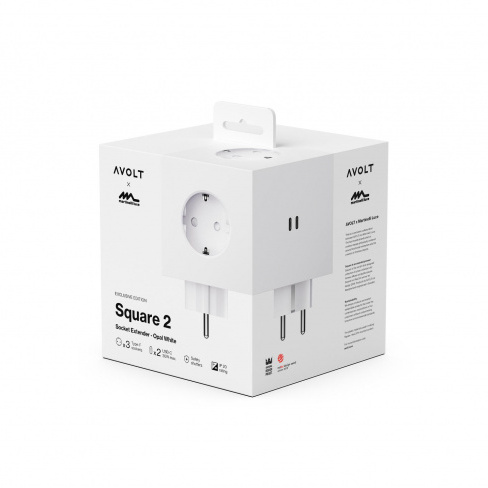 AVOLT - Carregador AC Square 2 (opal white)