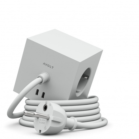 AVOLT - Carregador AC Square 1 (1.8m gotland gray)