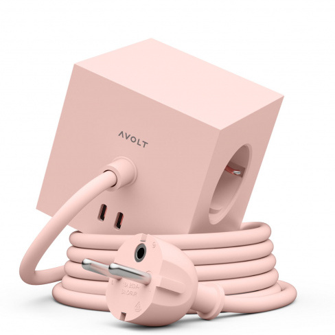AVOLT - Carregador AC Square 1 (1.8m new pink)