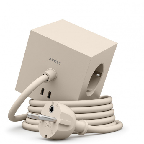 AVOLT - Carregador AC Square 1 (1.8m nomad sand)