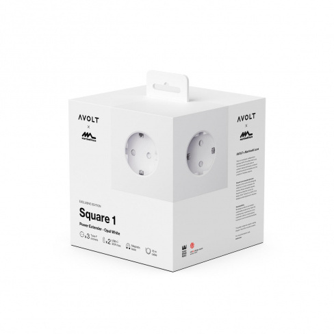 AVOLT - Carregador AC Square 1 (1.8m opal white)