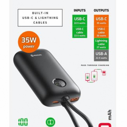 Swissten - Powerbank VoltBox 35W 10.000mAh