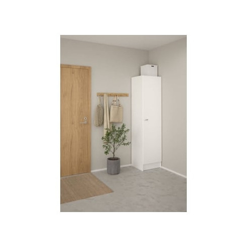 Armário TVILUM Arrumação 1 Porta - Focus (49.2 x 200 x 47.05 cm - Branco)