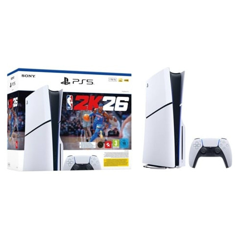 Consola PS5 Standalone + Jogo NBA2K26 (Código de Descarga na Caixa)