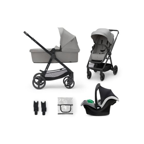 Carrinho de bebé multifuncional 3 em1 KINDERKRAFT Newly + Mink PRO (Cinzento)