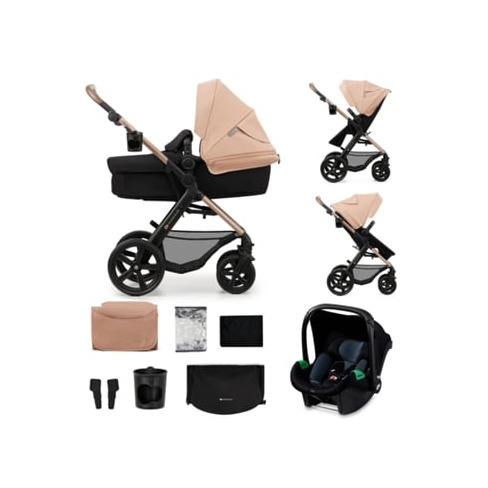 Carrinho de Bebé Multifuncional KINDERKRAFT 3 Em 1 Moov 2 (Bege)