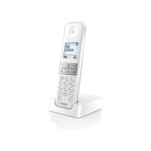 Telefone Fixo Philips D4701W/34 Branco