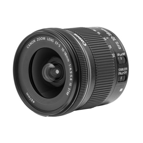 Objetiva CANON EF-S 10-18MM 4.5-5.6 IS STM (Encaixe: Canon EF-S - Abertura: f22-