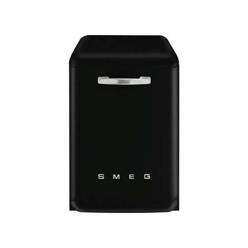M&aacute;quina de Lavar Loi&ccedil;a SMEG Anni 50 LVFABBL3 (13 Conjuntos - 59.8 cm - Preto)