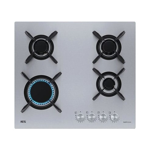 Placa de Gas AEG HGB64423UZ (Gas Natural - 60 cm - Inox)