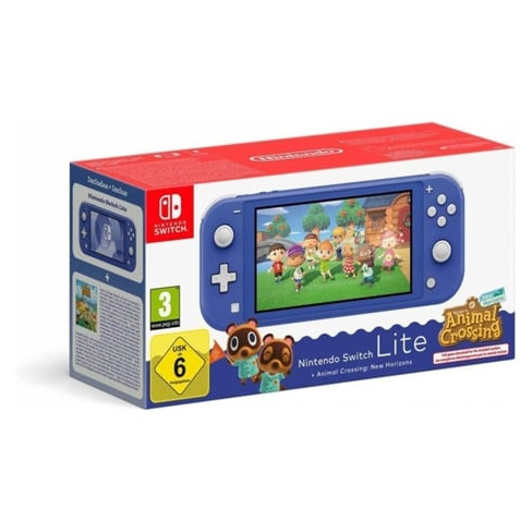 Consola Nintendo Switch Lite + Jogo Animal Crossing New Horizons (Azul)