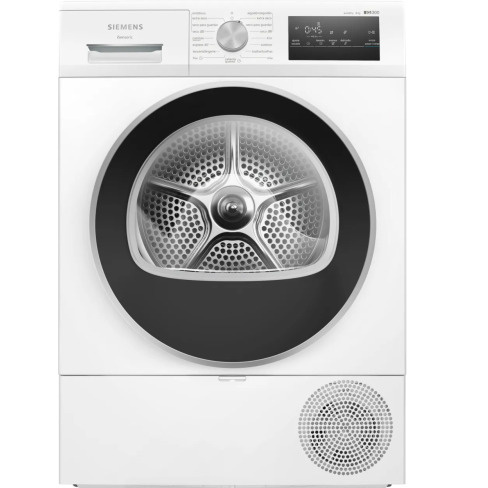 Máquina de Secar Roupa SIEMENS WT45HV00ES (8 kg - Bomba de Calor - Branco)