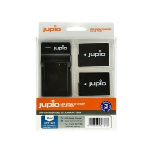 Kit JUPIO 2 Baterias DMW-BLG10 + Carregador