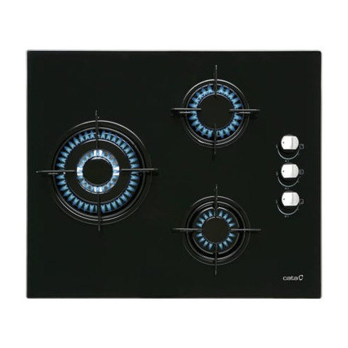 Placa de Gás CATA CI 6021 BK (Gás Natural - 59 cm - Preto)