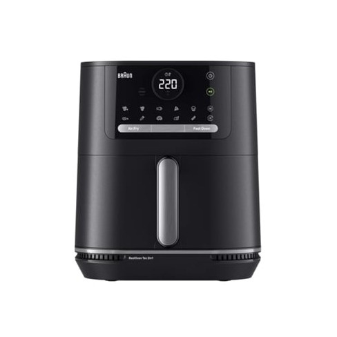 Fritadeira sem &Oacute;leo 2 em 1 BRAUN Air Fryer Multifry 5 HF5050BK (6 L - Preto)