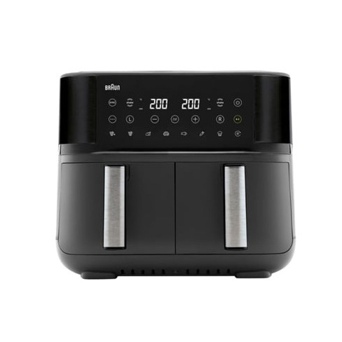Fritadeira sem &Oacute;leo BRAUN Air Fryer TWINCOOK 3 TD3030IBK (Gaveta Dupla - 8 L -