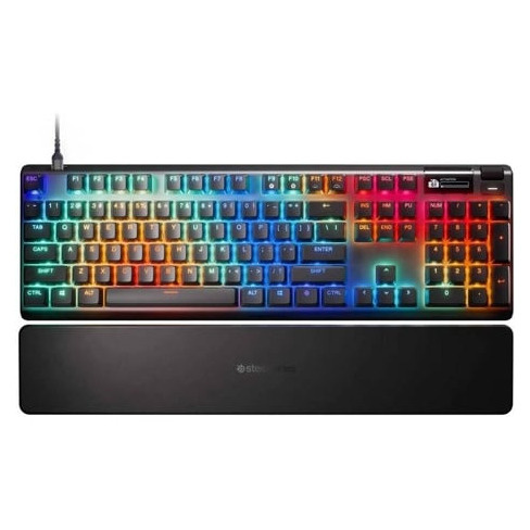 Teclado STEELSERIES Apex Pro Gen 3 (Mec&acirc;nico - Ingl&ecirc;s -  RGB - Preto)