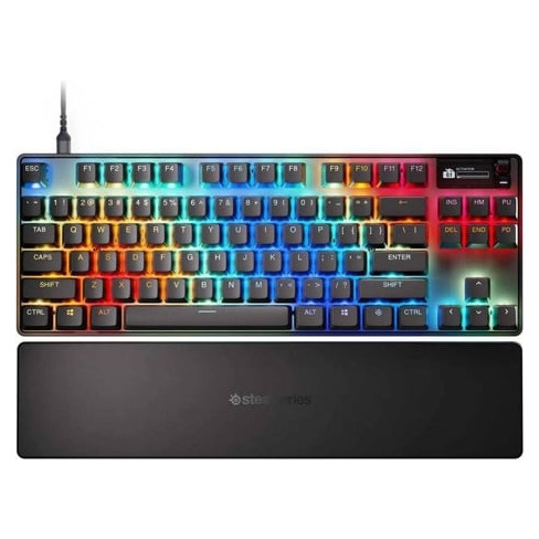Teclado STEELSERIES Apex Pro TKL Gen 3 (Mec&acirc;nico - Ingl&ecirc;s -  RGB - Preto)