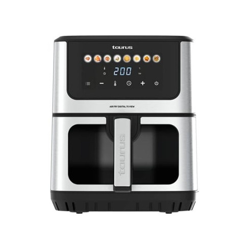 Fritadeira sem &Oacute;leo TAURUS Air Fry Digital View (6.5 L - Inox/Preto)