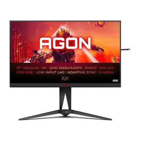 Monitor Gaming AOC AG275QZN (27'' - QHD - 240 Hz - 1 ms - Freesync Premium - V