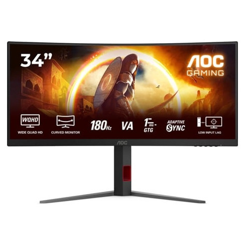 Monitor Gaming AOC CU34G4 (34'' - Wide Quad HD - 0.5 ms)
