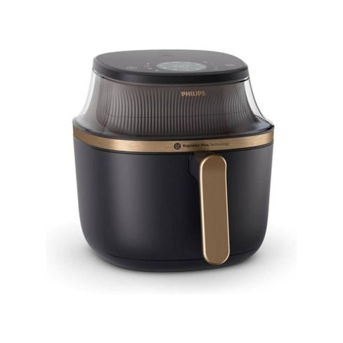 Fritadeira Philips 3000 series NA342/00 (7 L - 2000 W - Preto e Dourado)