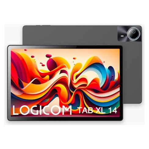 Tablet LOGICOM Tab Xl (14'' - 4 GB - 128 GB - Preto) + Capa Folio
