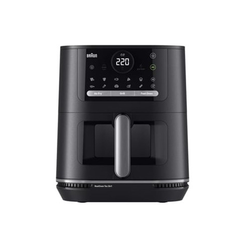 Fritadeira sem &Oacute;leo BRAUN Air Fryer Multifry 5 HF5073BK 3 em 1 (6 L - Preto)