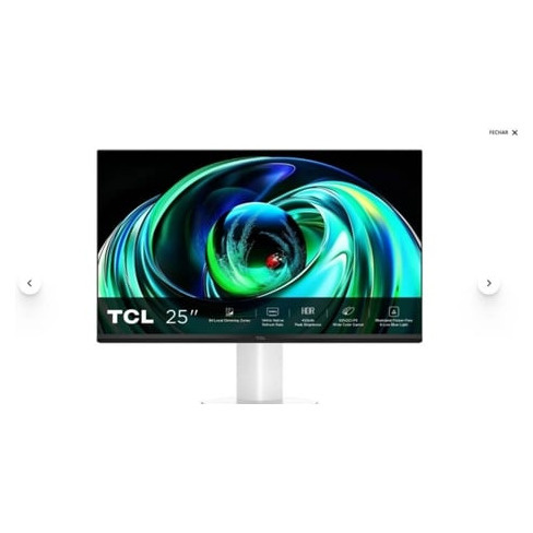 Monitor TCL 25G54 (25'' -  FHD IPS - Mini LED - 144Hz - Branco)