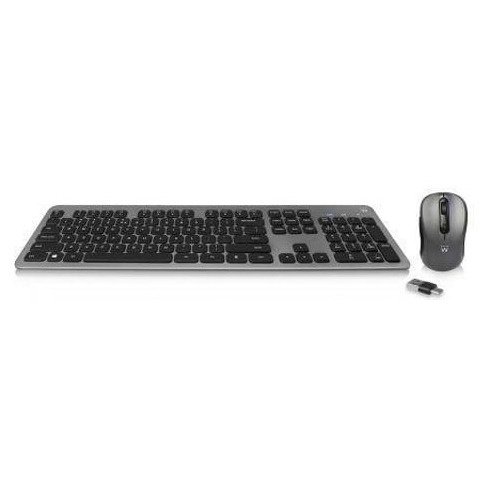 Conjunto Teclado e Rato Wireless EWENT EW3259 Cinzento