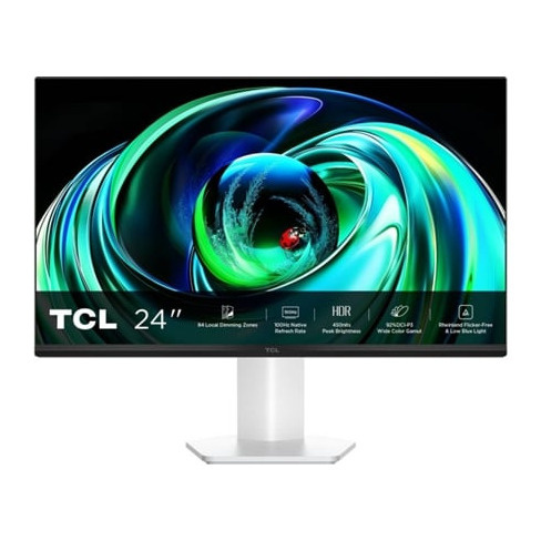 Monitor TCL 24G54 (24'' - FHD VA - Mini LED - 100Hz - HDR - Branco)