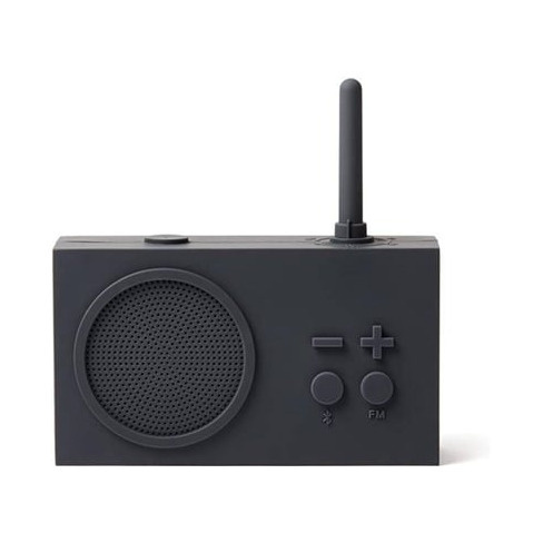 R&aacute;dio FM LEXON Tykho 3 (Bluetooth - Bateria - Cinzento Escuro)