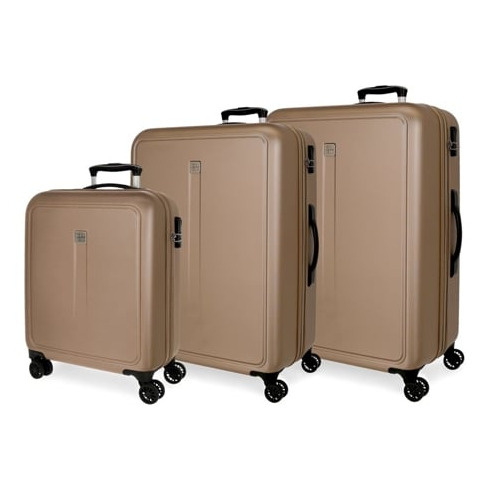 Conjunto de 3 Malas de Viagem ROLL ROAD Camboya Champagne (55/68/78cm - 37/72/10