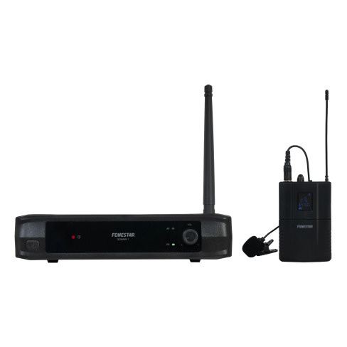 Microfone Wireless de Petaca UHF/ Inclui Receptor FONESTAR Sonair-1P