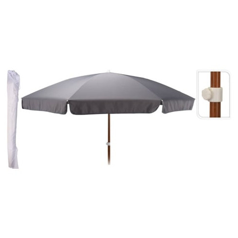 Chap&eacute;u de Sol AMBIANCE (220 x 220 cm - Cinzento)