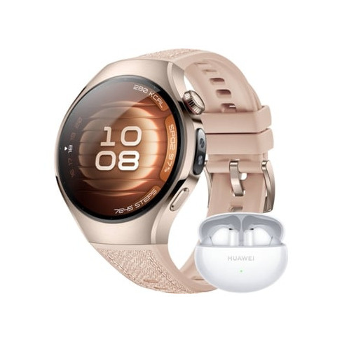 Smartwatch HUAWEI Watch 5 (42 mm - Bege) Com Oferta de Auriculares Freebuds 6i B